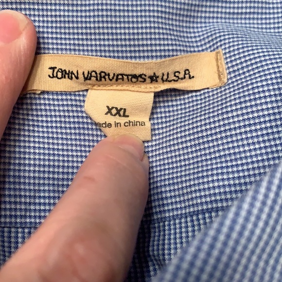 John Varvatos button down mens shirt size XXL - Picture 2 of 10